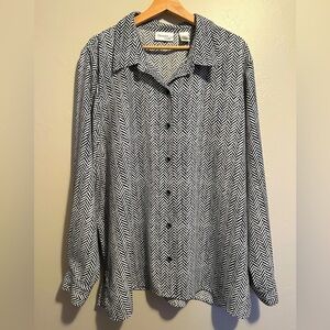 Drapers Studio Herringbone Print Blouse